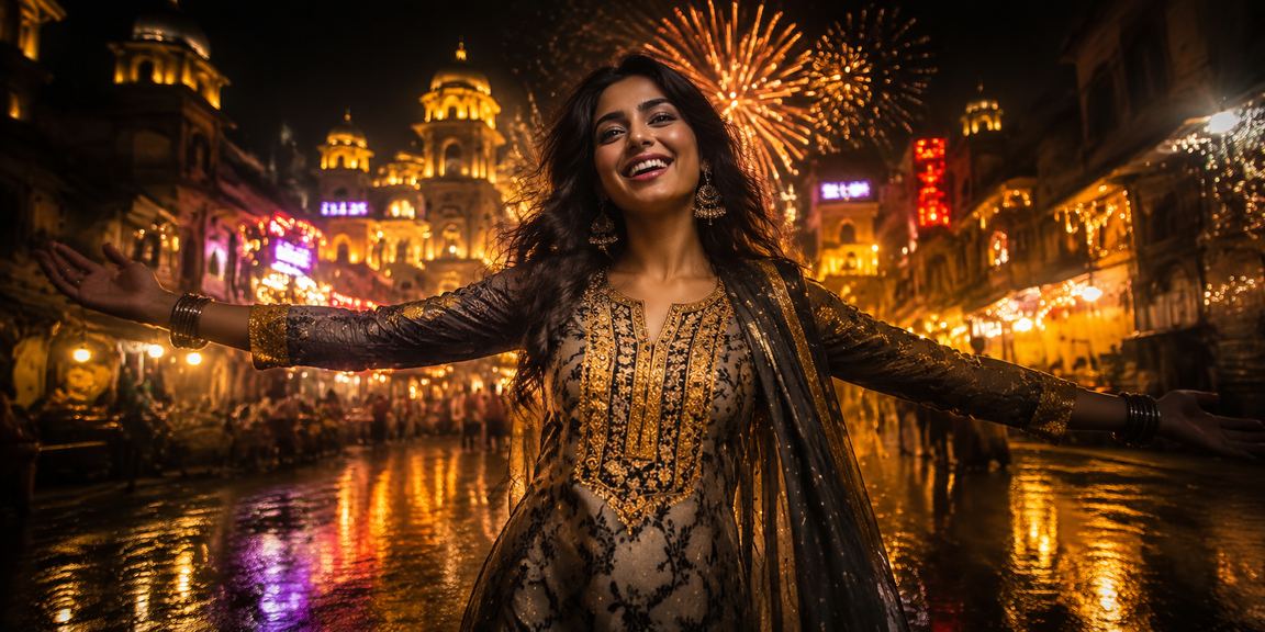 Indian entertainment casino with models in kurti